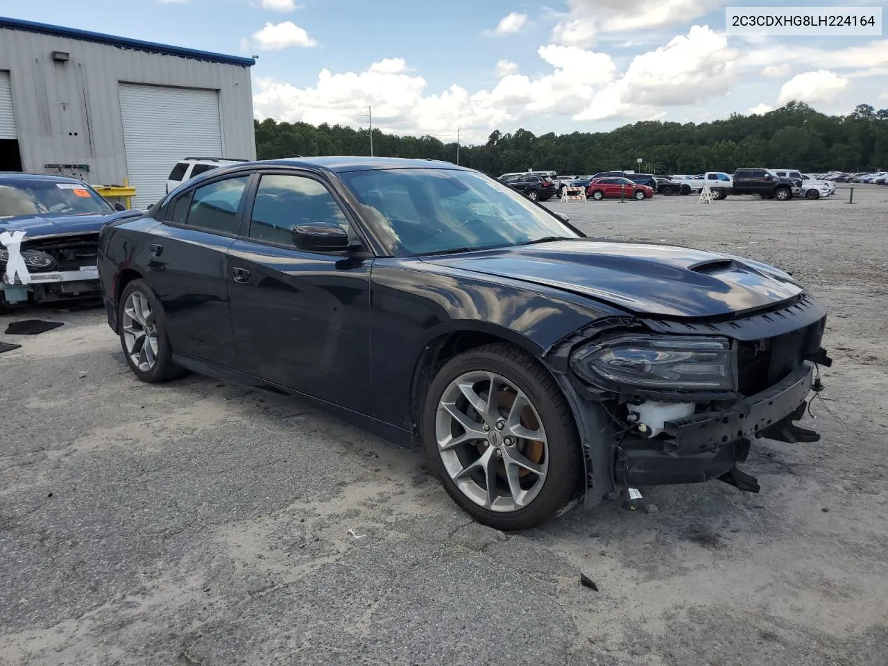 2020 Dodge Charger Gt VIN: 2C3CDXHG8LH224164 Lot: 61217684