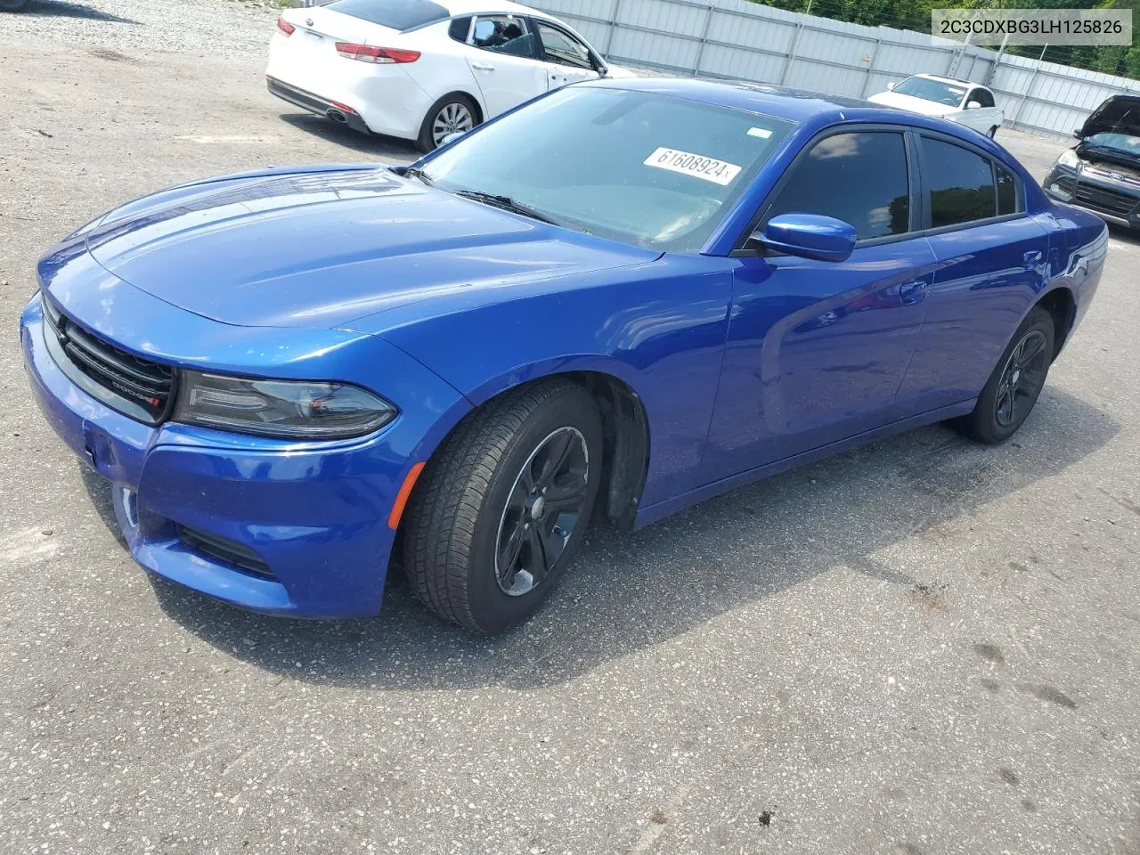 2020 Dodge Charger Sxt VIN: 2C3CDXBG3LH125826 Lot: 61608924