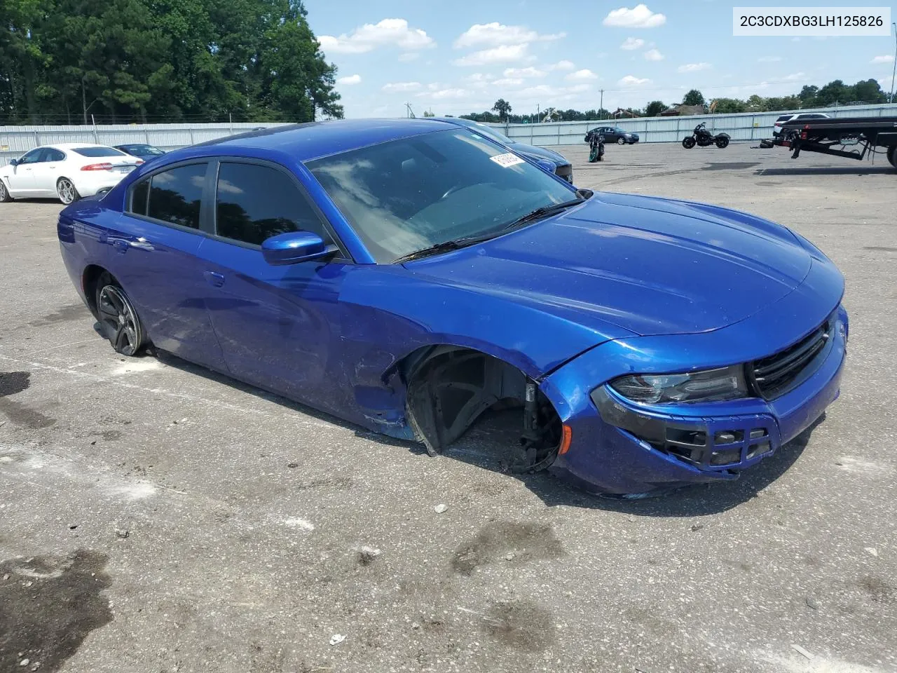 2020 Dodge Charger Sxt VIN: 2C3CDXBG3LH125826 Lot: 61608924