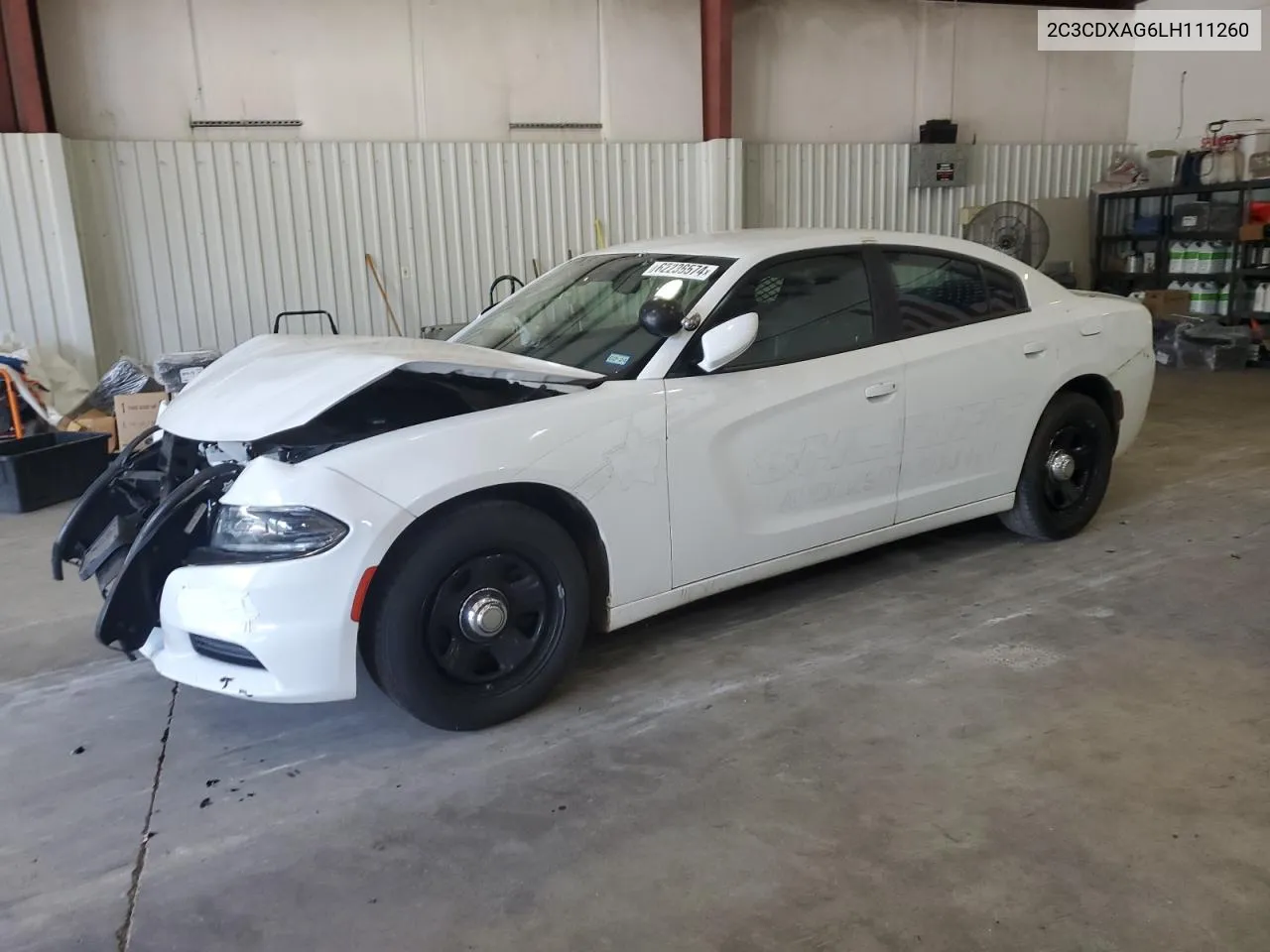 2020 Dodge Charger Police VIN: 2C3CDXAG6LH111260 Lot: 62236574