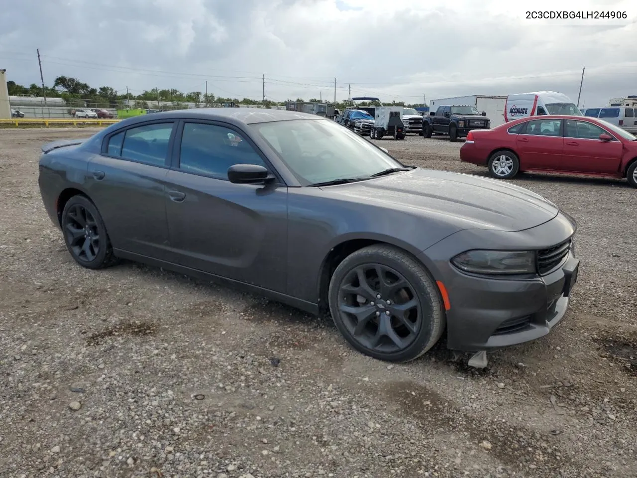 2020 Dodge Charger Sxt VIN: 2C3CDXBG4LH244906 Lot: 64407174