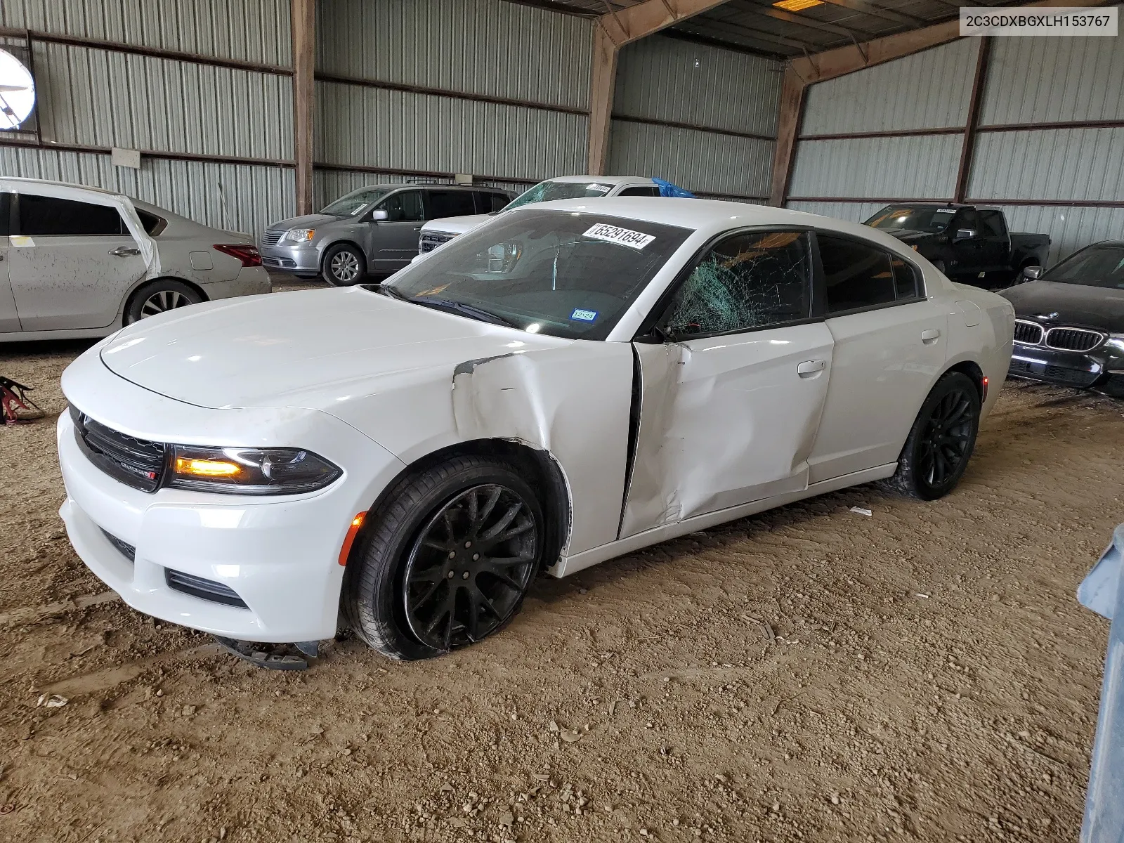 2020 Dodge Charger Sxt VIN: 2C3CDXBGXLH153767 Lot: 65291694