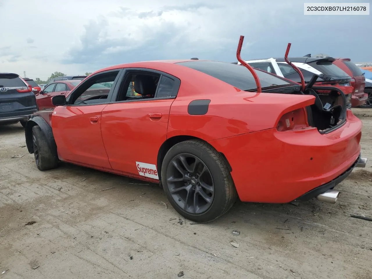 2020 Dodge Charger Sxt VIN: 2C3CDXBG7LH216078 Lot: 65402224