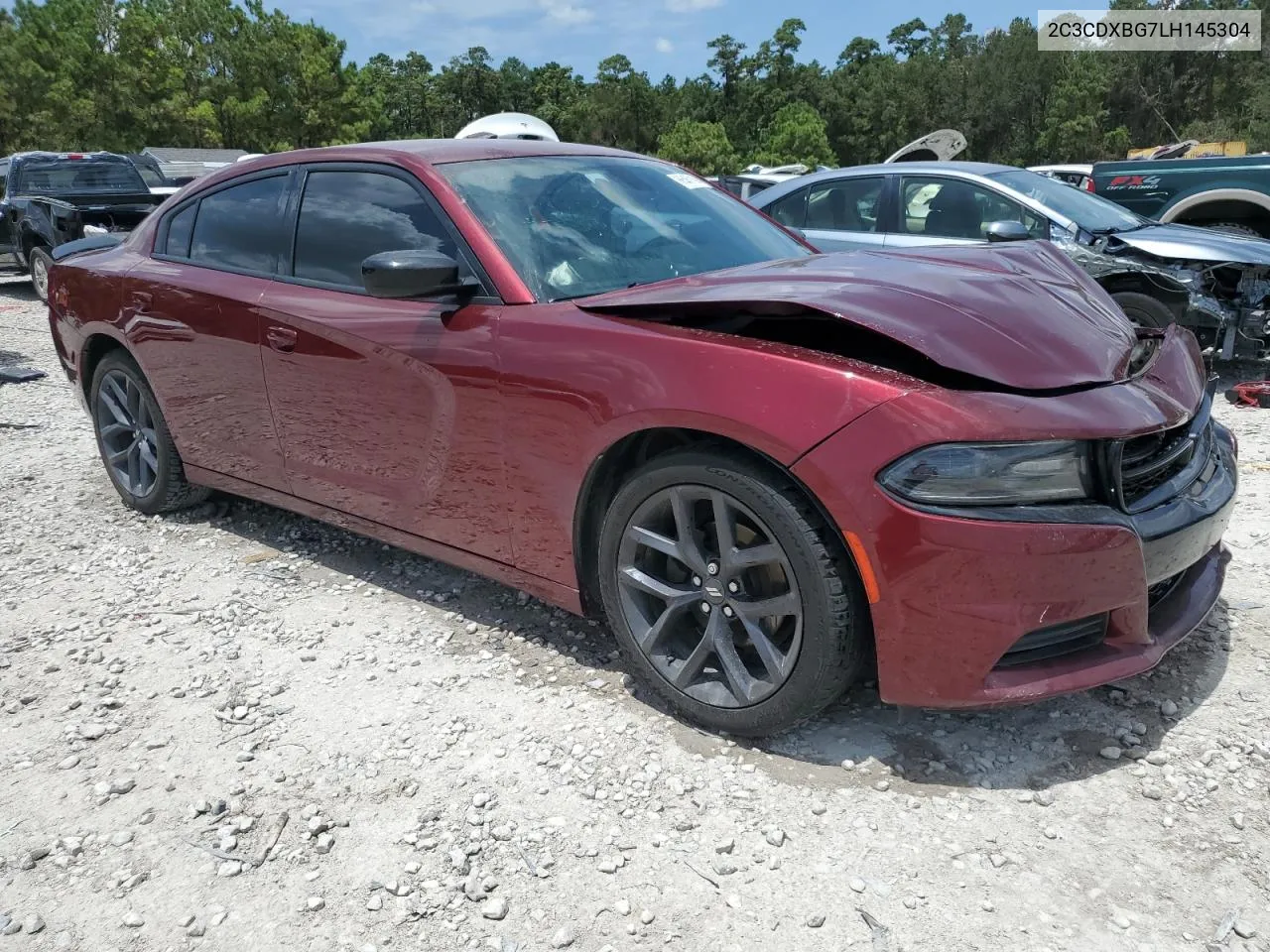 2020 Dodge Charger Sxt VIN: 2C3CDXBG7LH145304 Lot: 65457194