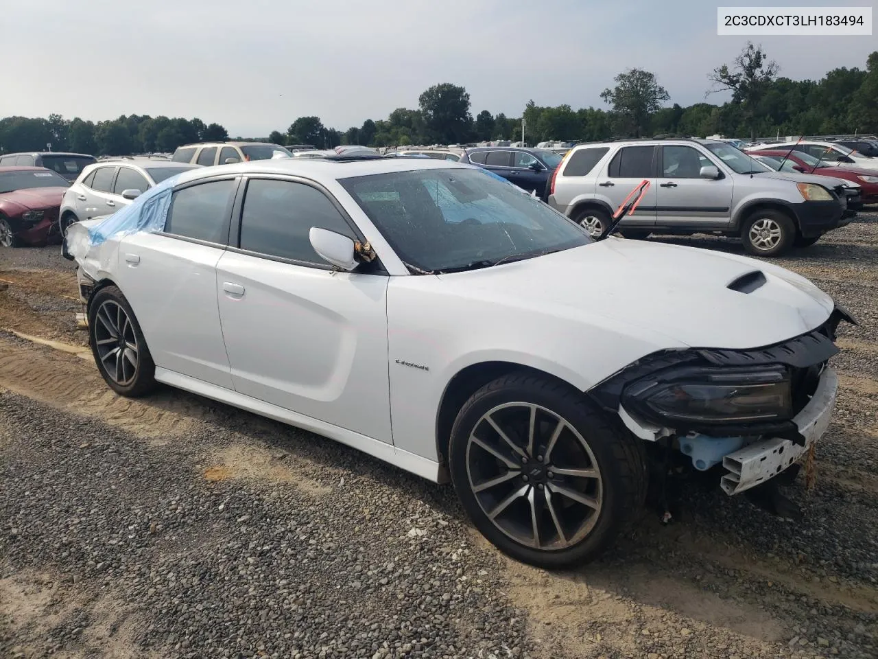 2020 Dodge Charger R/T VIN: 2C3CDXCT3LH183494 Lot: 66914784