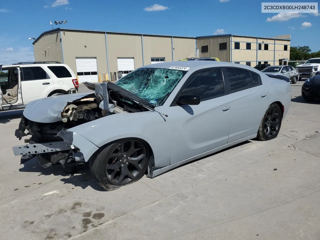 2020 Dodge Charger Sxt VIN: 2C3CDXBG0LH248743 Lot: 67683224