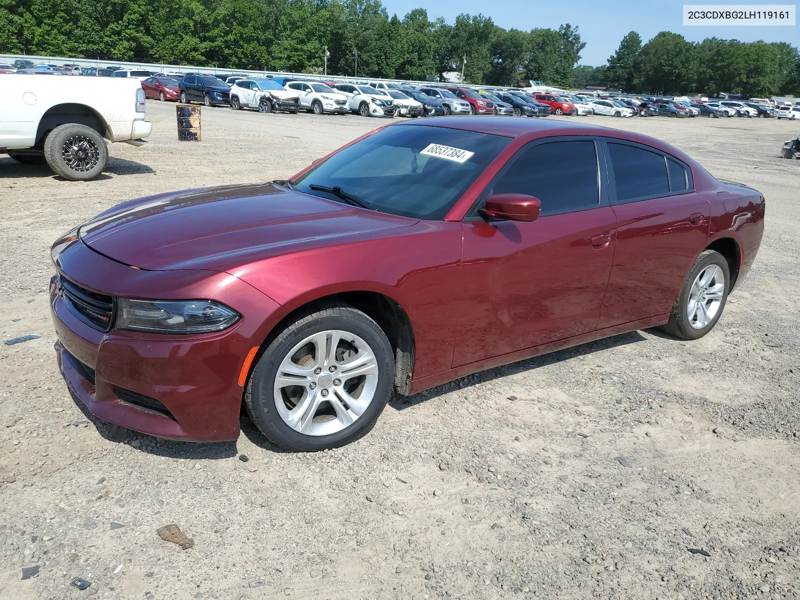 2020 Dodge Charger Sxt VIN: 2C3CDXBG2LH119161 Lot: 68537384