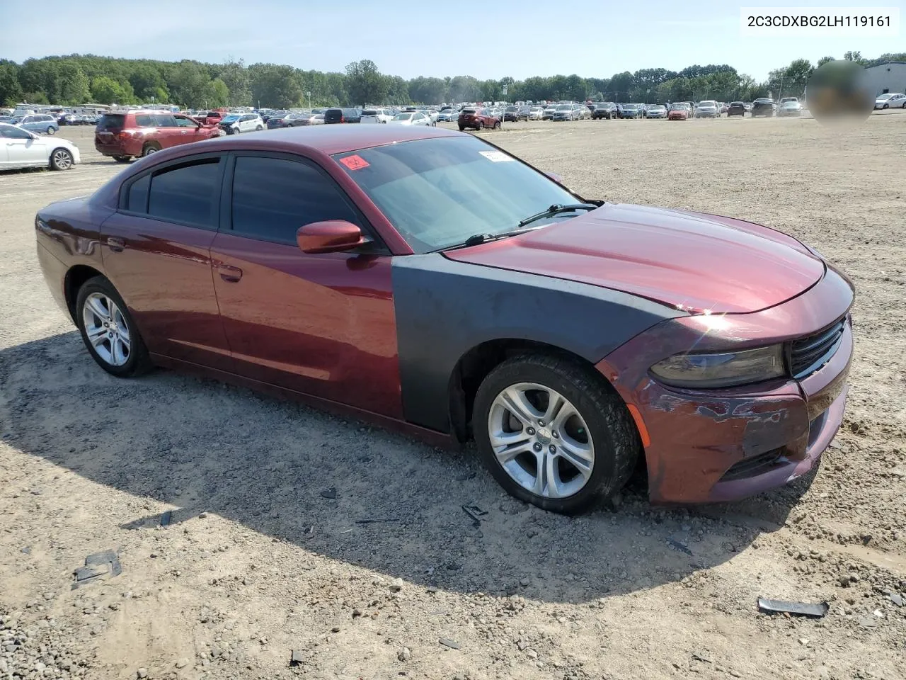 2020 Dodge Charger Sxt VIN: 2C3CDXBG2LH119161 Lot: 68537384