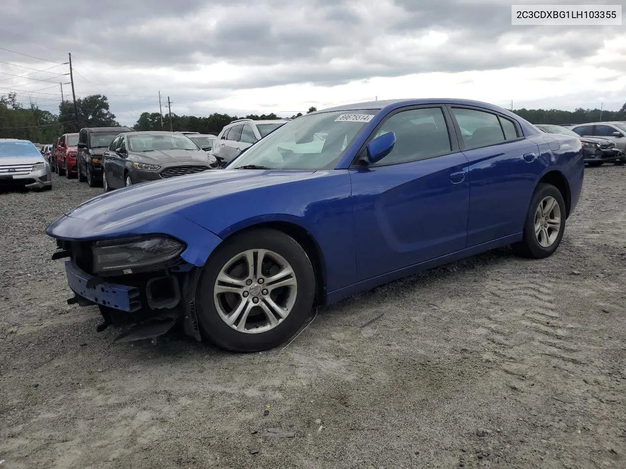 2020 Dodge Charger Sxt VIN: 2C3CDXBG1LH103355 Lot: 69675514