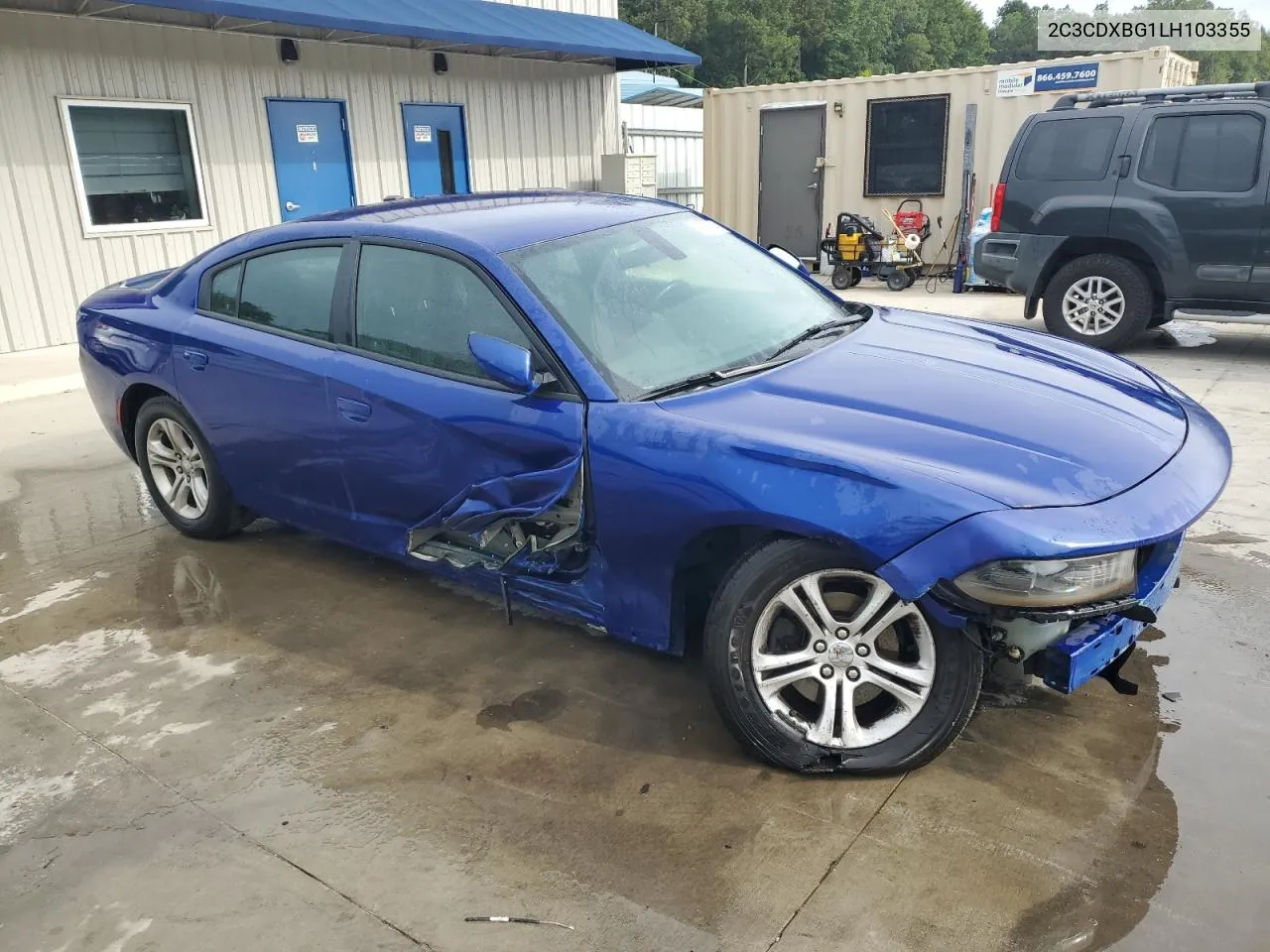 2020 Dodge Charger Sxt VIN: 2C3CDXBG1LH103355 Lot: 69675514