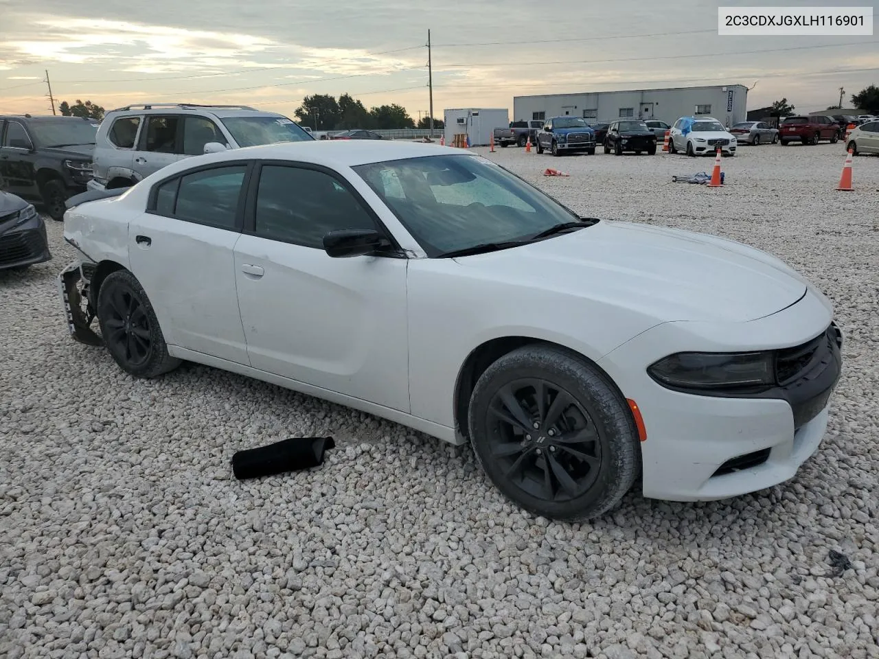 2020 Dodge Charger Sxt VIN: 2C3CDXJGXLH116901 Lot: 69721084