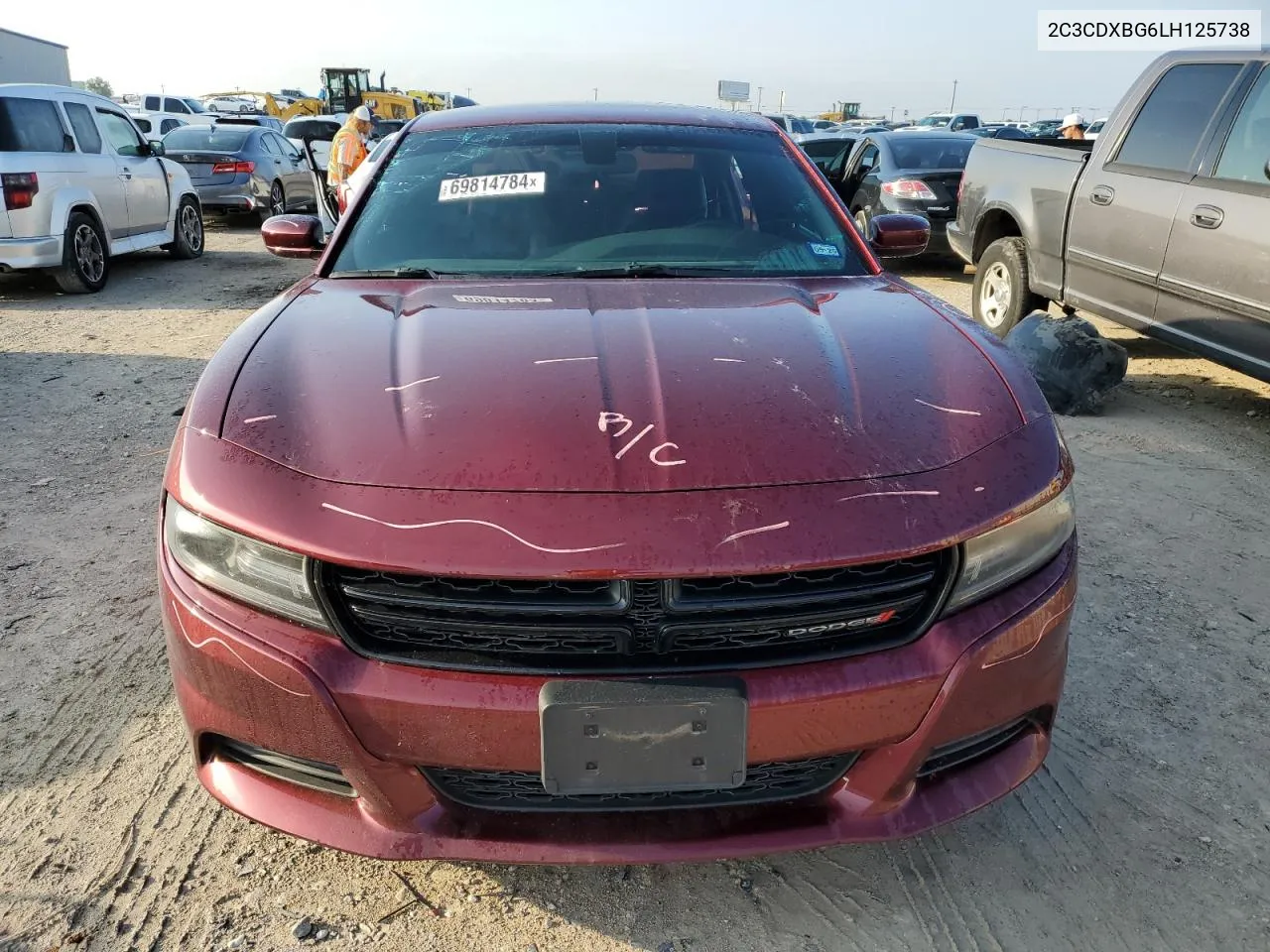 2020 Dodge Charger Sxt VIN: 2C3CDXBG6LH125738 Lot: 69814784