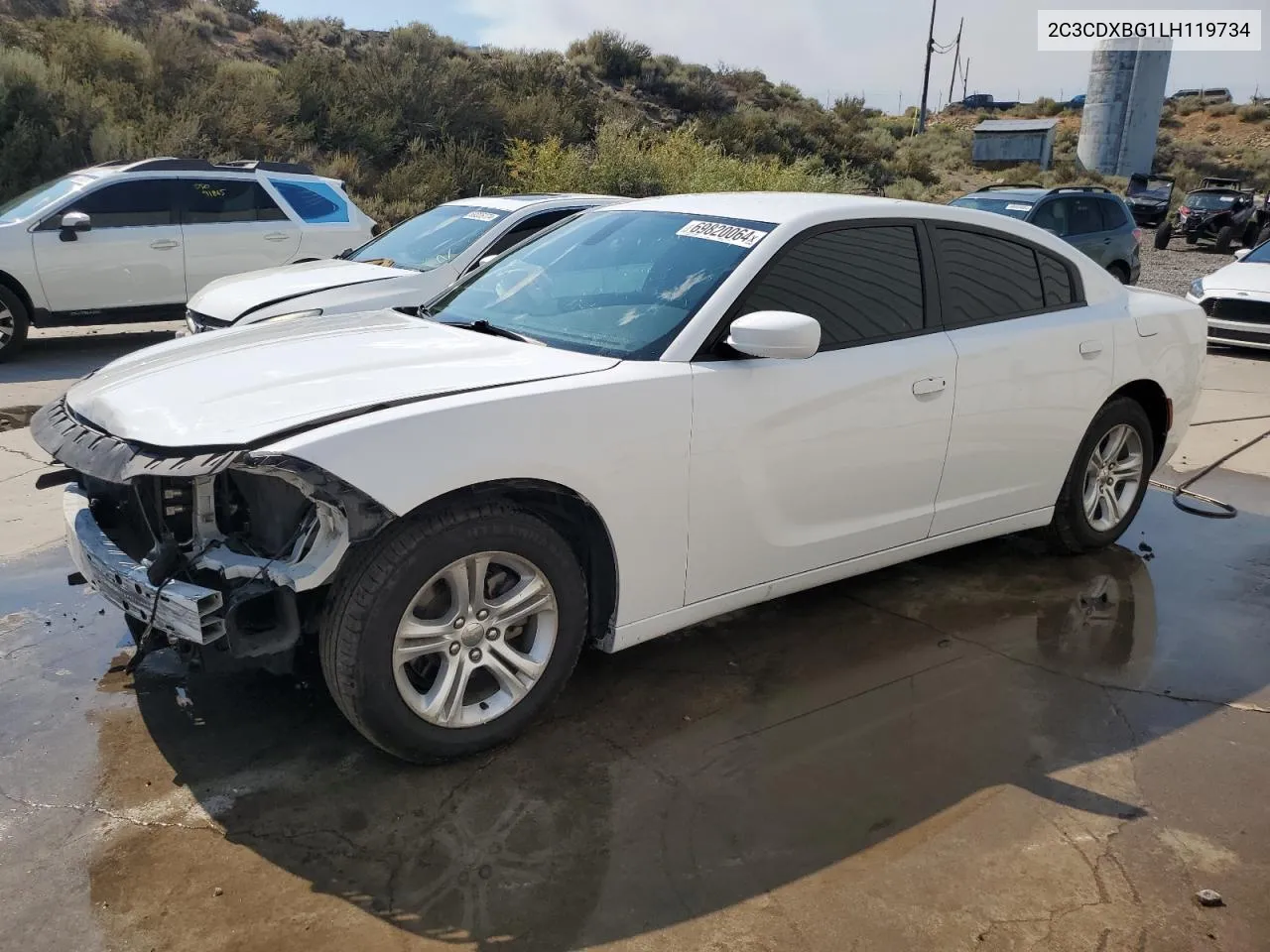 2020 Dodge Charger Sxt VIN: 2C3CDXBG1LH119734 Lot: 69820064