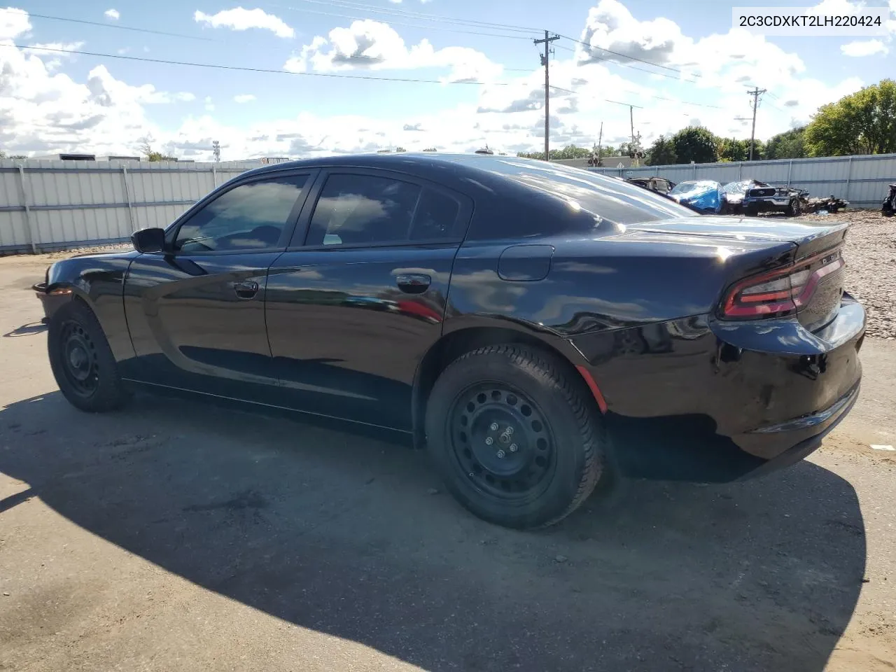 2020 Dodge Charger Police VIN: 2C3CDXKT2LH220424 Lot: 69998044