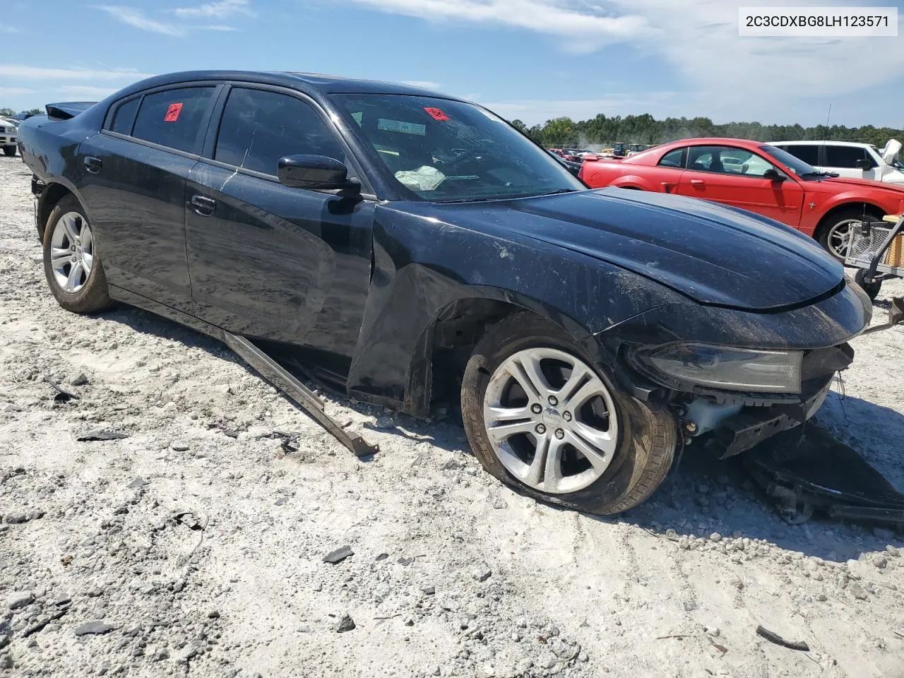 2020 Dodge Charger Sxt VIN: 2C3CDXBG8LH123571 Lot: 70099764