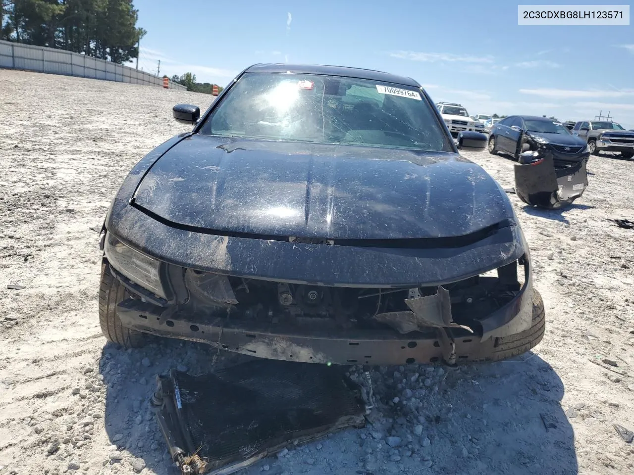 2020 Dodge Charger Sxt VIN: 2C3CDXBG8LH123571 Lot: 70099764