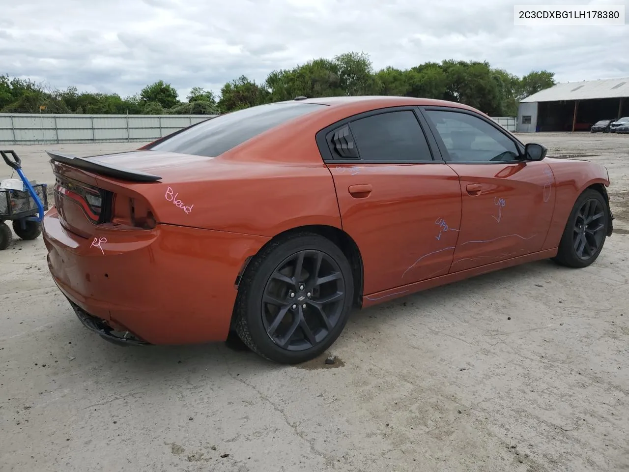 2020 Dodge Charger Sxt VIN: 2C3CDXBG1LH178380 Lot: 70286824