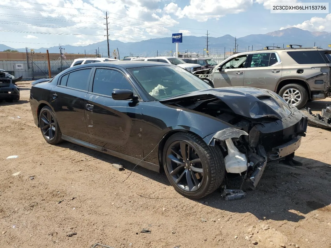 2020 Dodge Charger Gt VIN: 2C3CDXHG6LH153756 Lot: 70559614