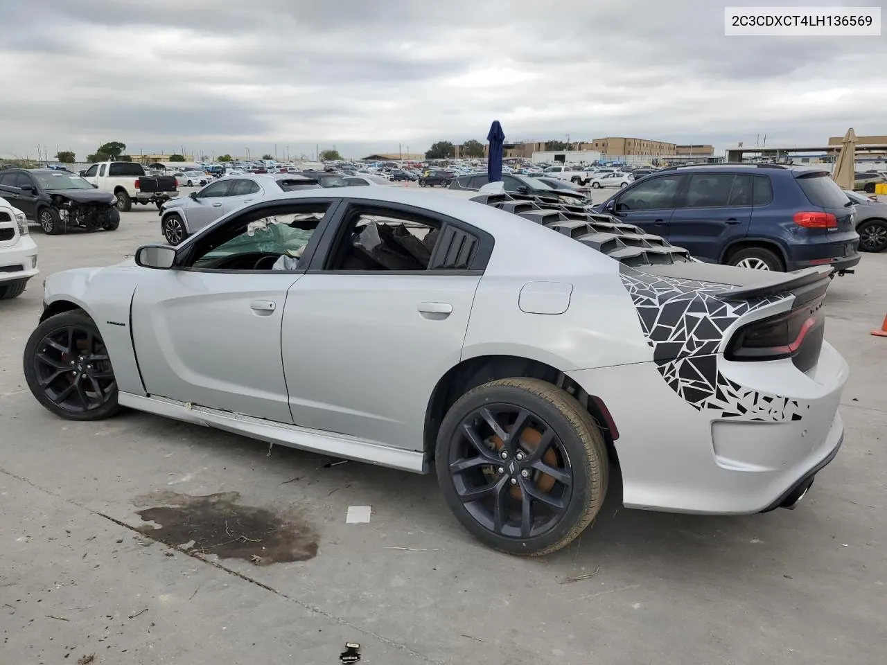 2020 Dodge Charger R/T VIN: 2C3CDXCT4LH136569 Lot: 70853124