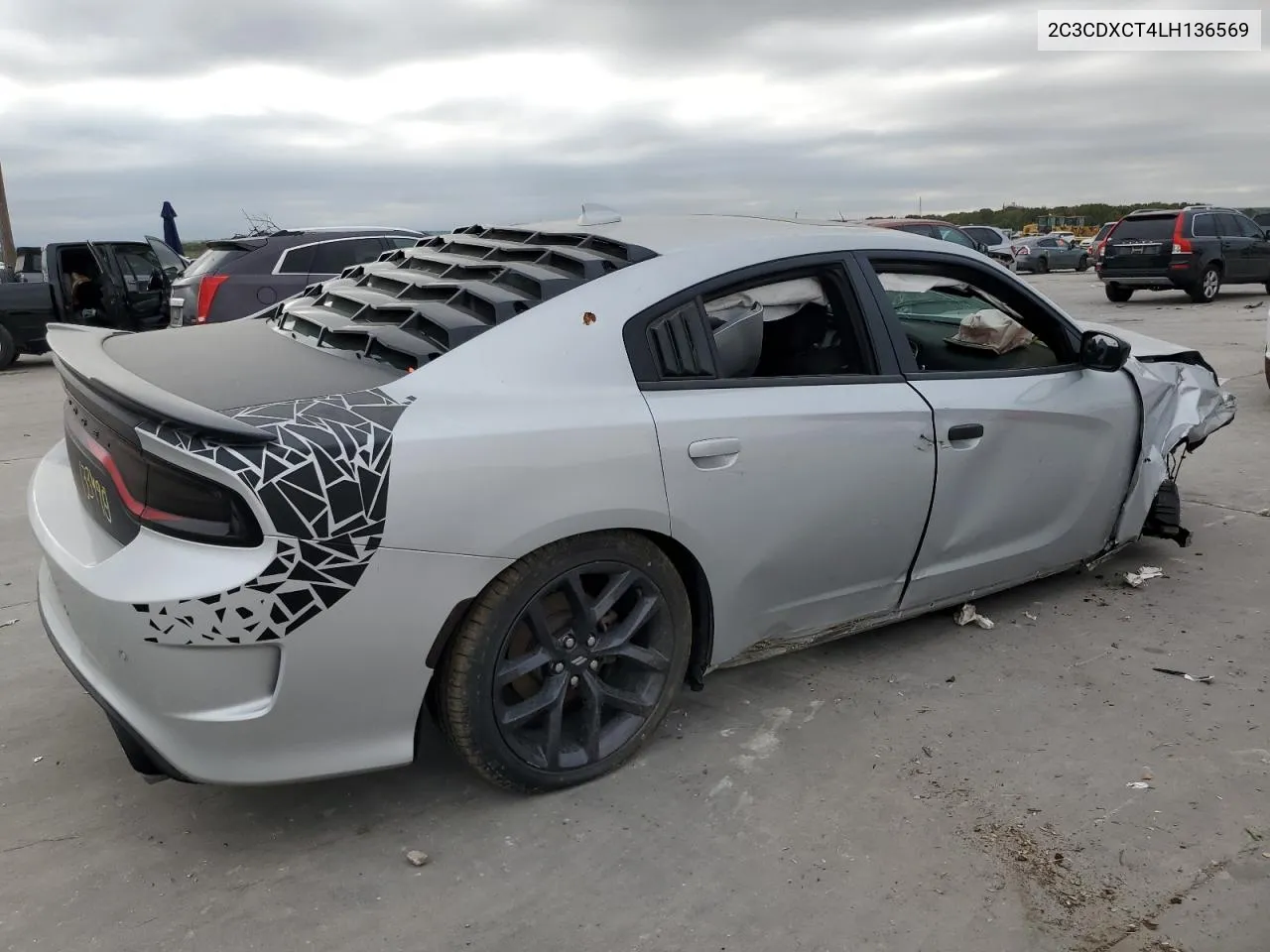 2020 Dodge Charger R/T VIN: 2C3CDXCT4LH136569 Lot: 70853124