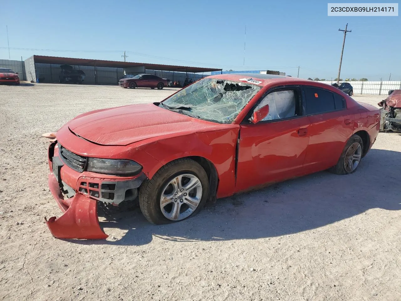 2020 Dodge Charger Sxt VIN: 2C3CDXBG9LH214171 Lot: 71101504