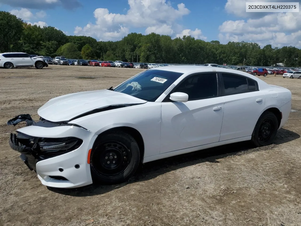 2020 Dodge Charger Police VIN: 2C3CDXKT4LH220375 Lot: 71634804