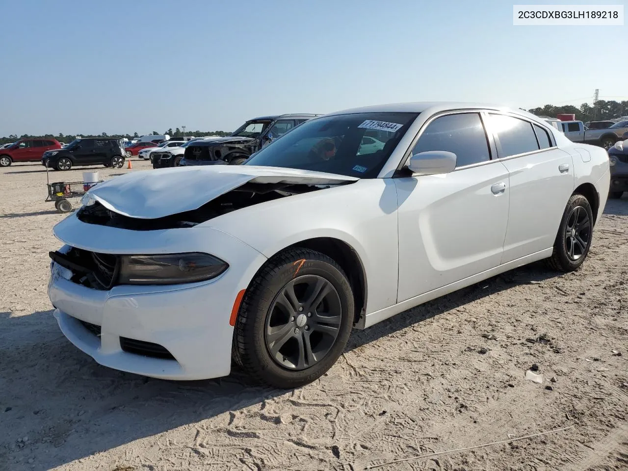 2020 Dodge Charger Sxt VIN: 2C3CDXBG3LH189218 Lot: 71794844