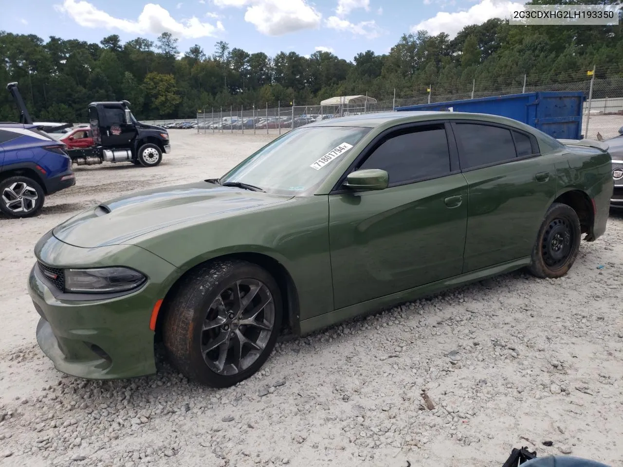 2020 Dodge Charger Gt VIN: 2C3CDXHG2LH193350 Lot: 71801794