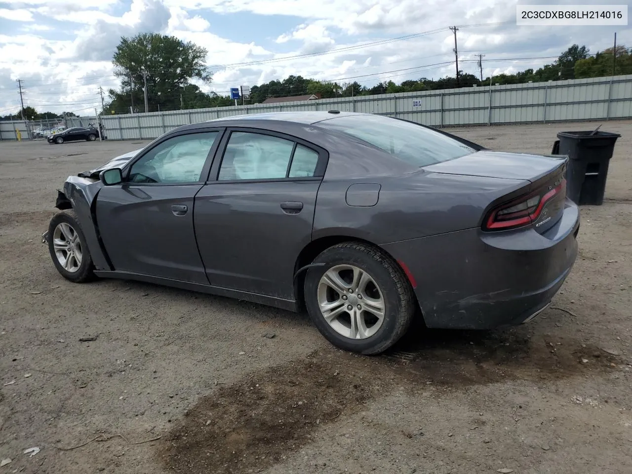 2020 Dodge Charger Sxt VIN: 2C3CDXBG8LH214016 Lot: 71832894