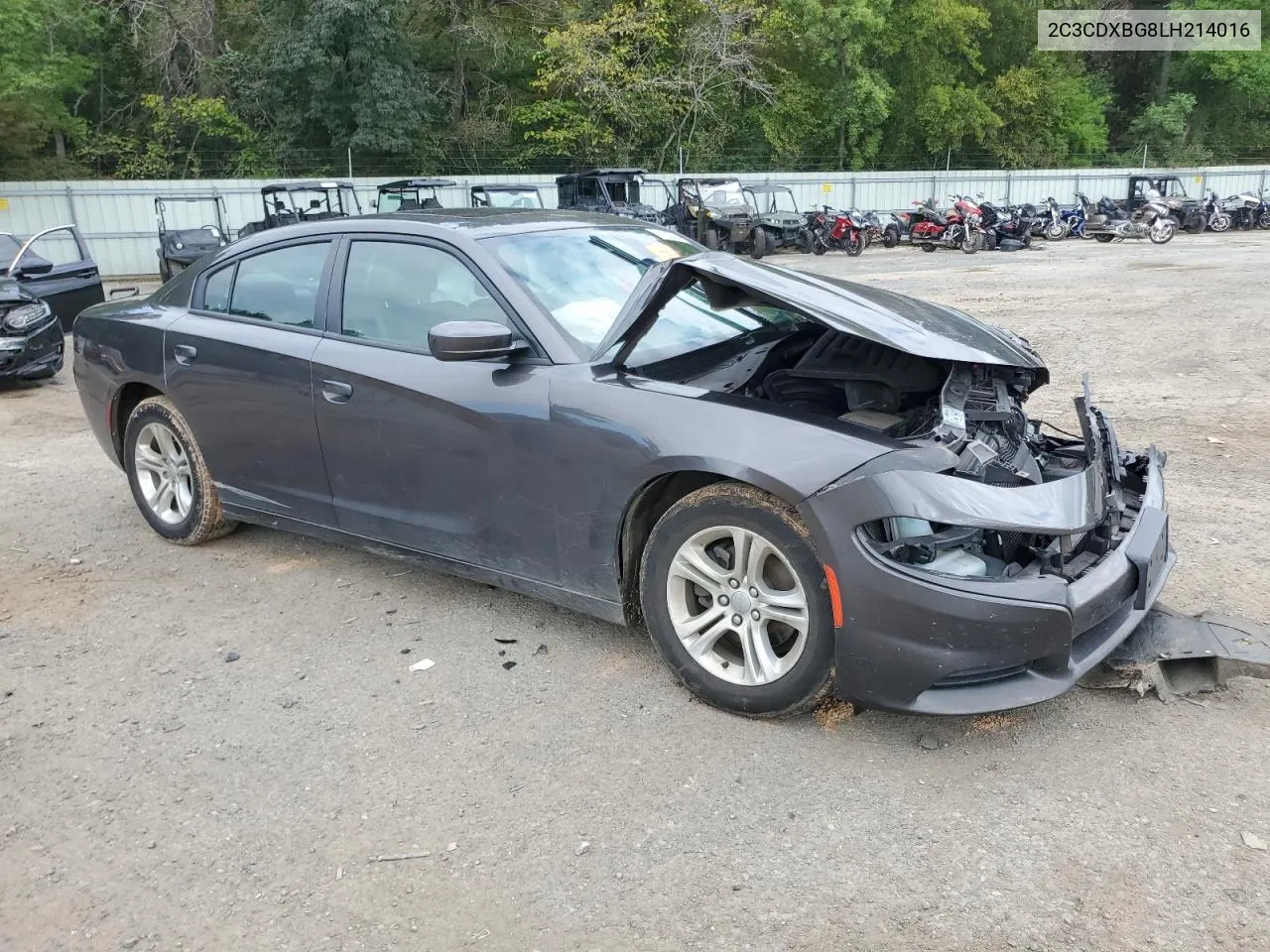 2C3CDXBG8LH214016 2020 Dodge Charger Sxt