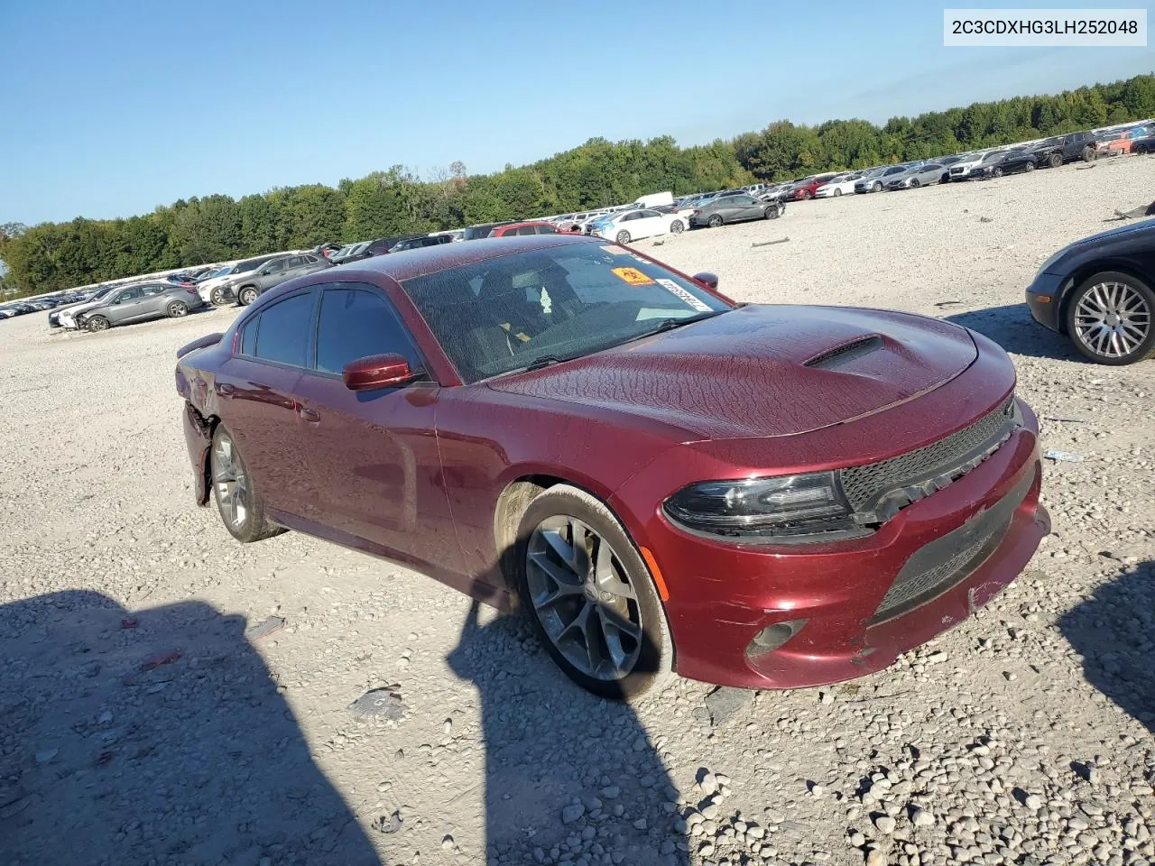 2020 Dodge Charger Gt VIN: 2C3CDXHG3LH252048 Lot: 71845844