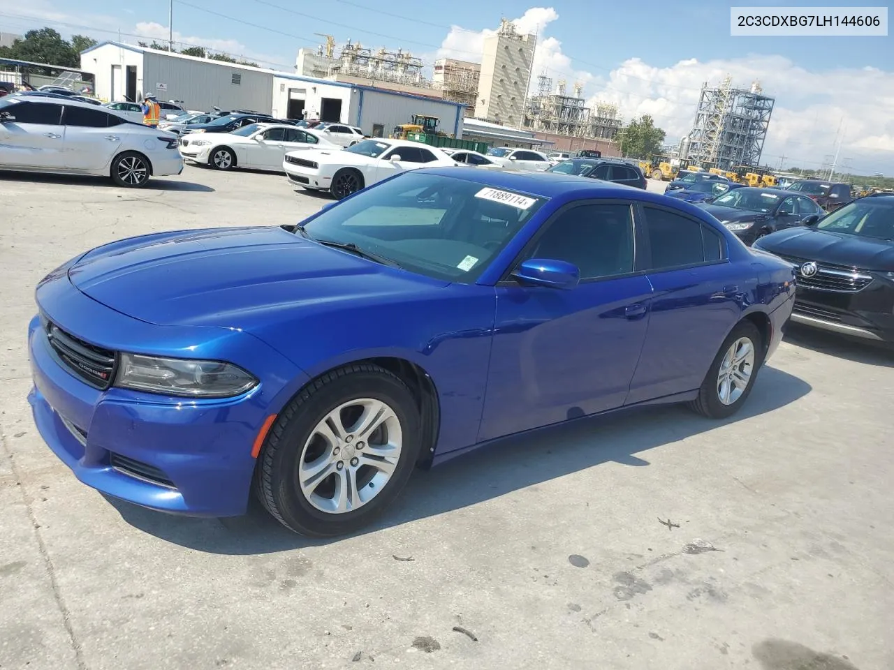 2020 Dodge Charger Sxt VIN: 2C3CDXBG7LH144606 Lot: 71889114