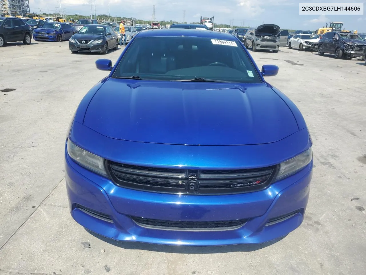 2020 Dodge Charger Sxt VIN: 2C3CDXBG7LH144606 Lot: 71889114