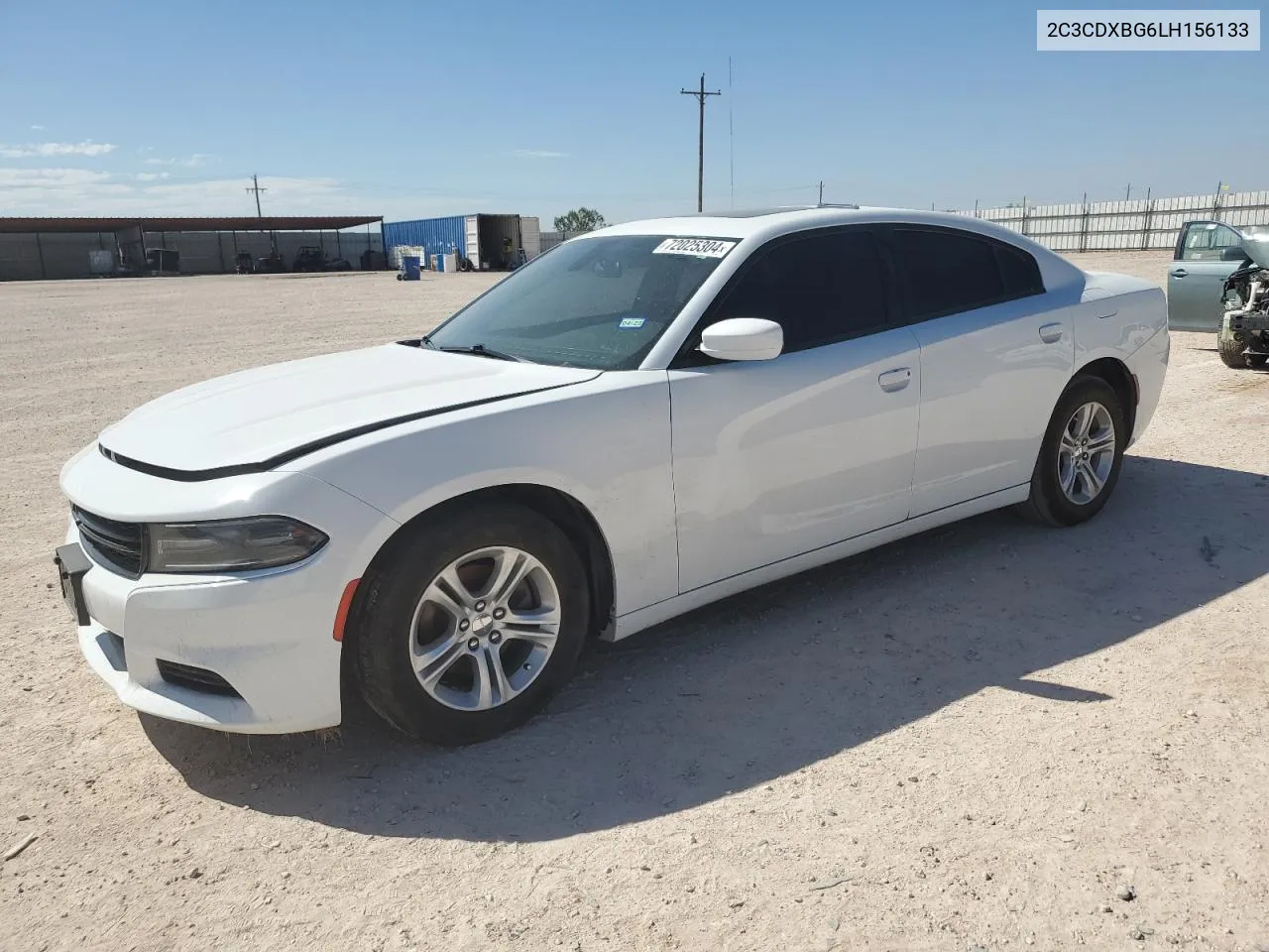 2020 Dodge Charger Sxt VIN: 2C3CDXBG6LH156133 Lot: 72025304