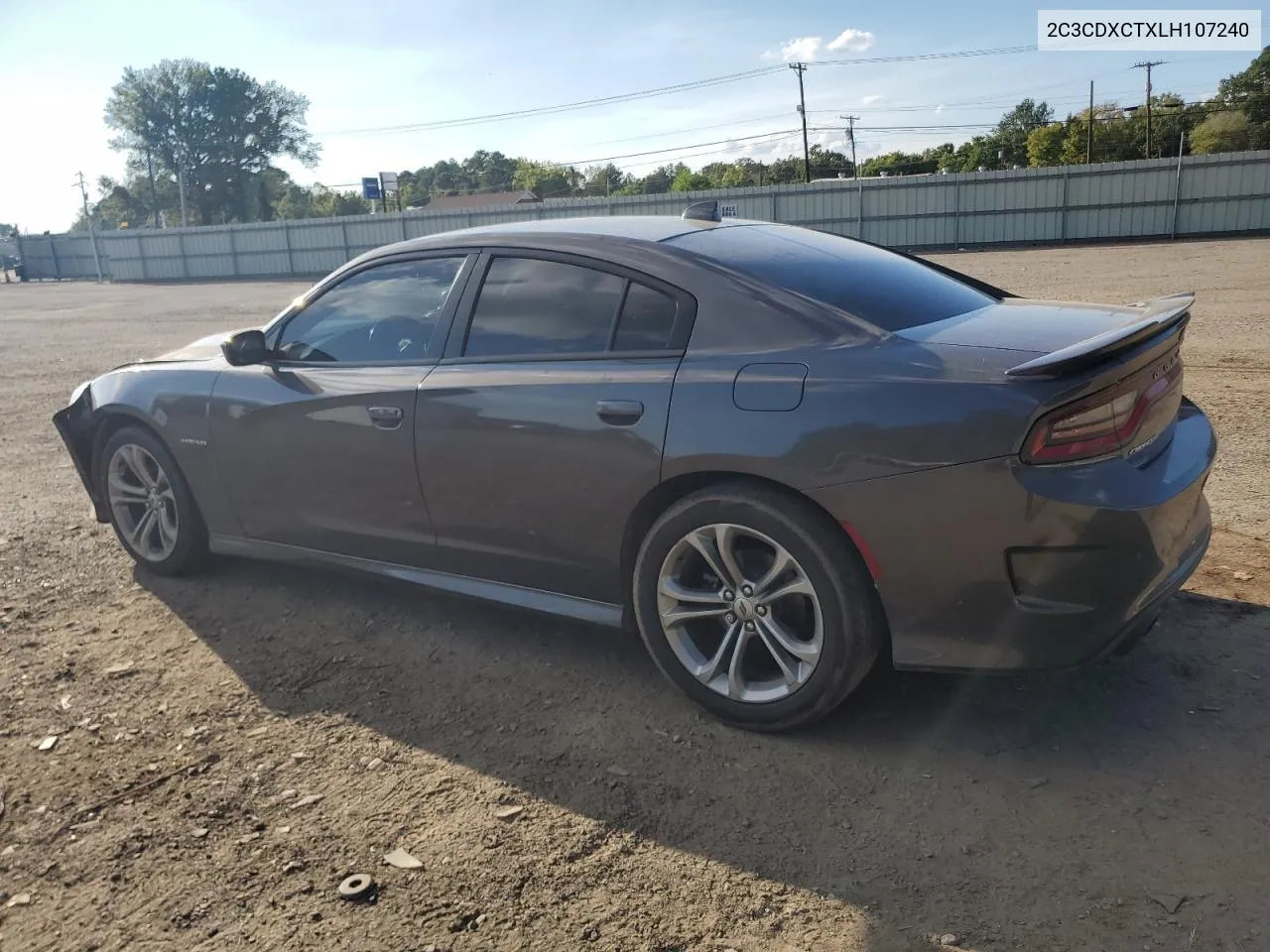 2020 Dodge Charger R/T VIN: 2C3CDXCTXLH107240 Lot: 72123704