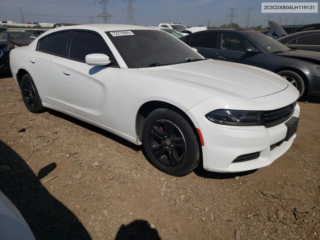 2020 Dodge Charger Sxt VIN: 2C3CDXBG4LH119131 Lot: 72275944