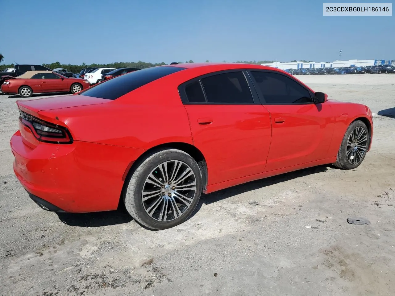 2020 Dodge Charger Sxt VIN: 2C3CDXBG0LH186146 Lot: 72311434