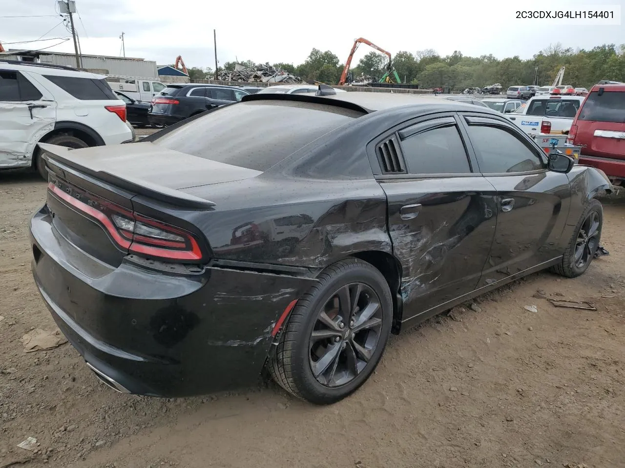 2020 Dodge Charger Sxt VIN: 2C3CDXJG4LH154401 Lot: 72616724