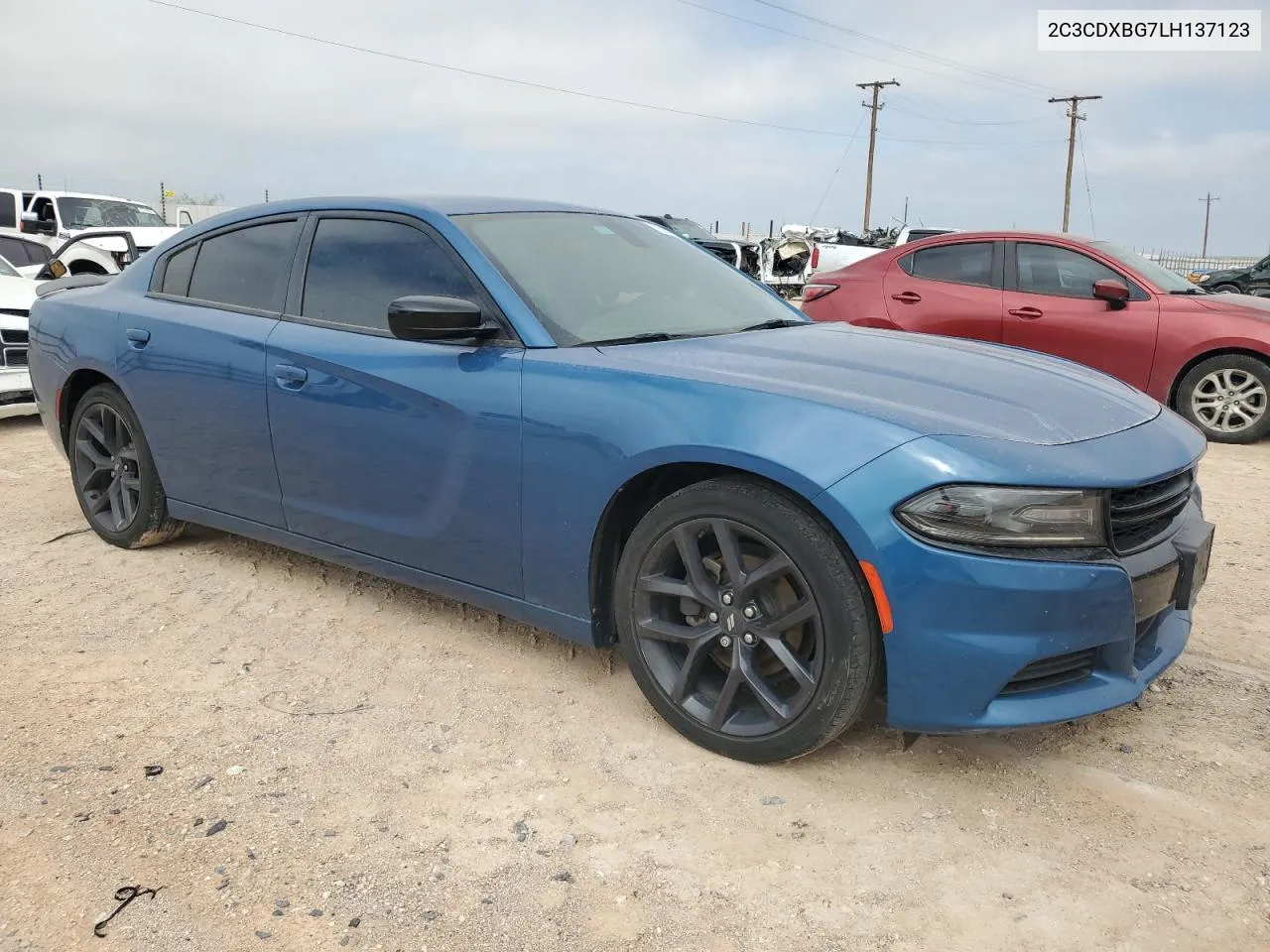 2020 Dodge Charger Sxt VIN: 2C3CDXBG7LH137123 Lot: 72681314