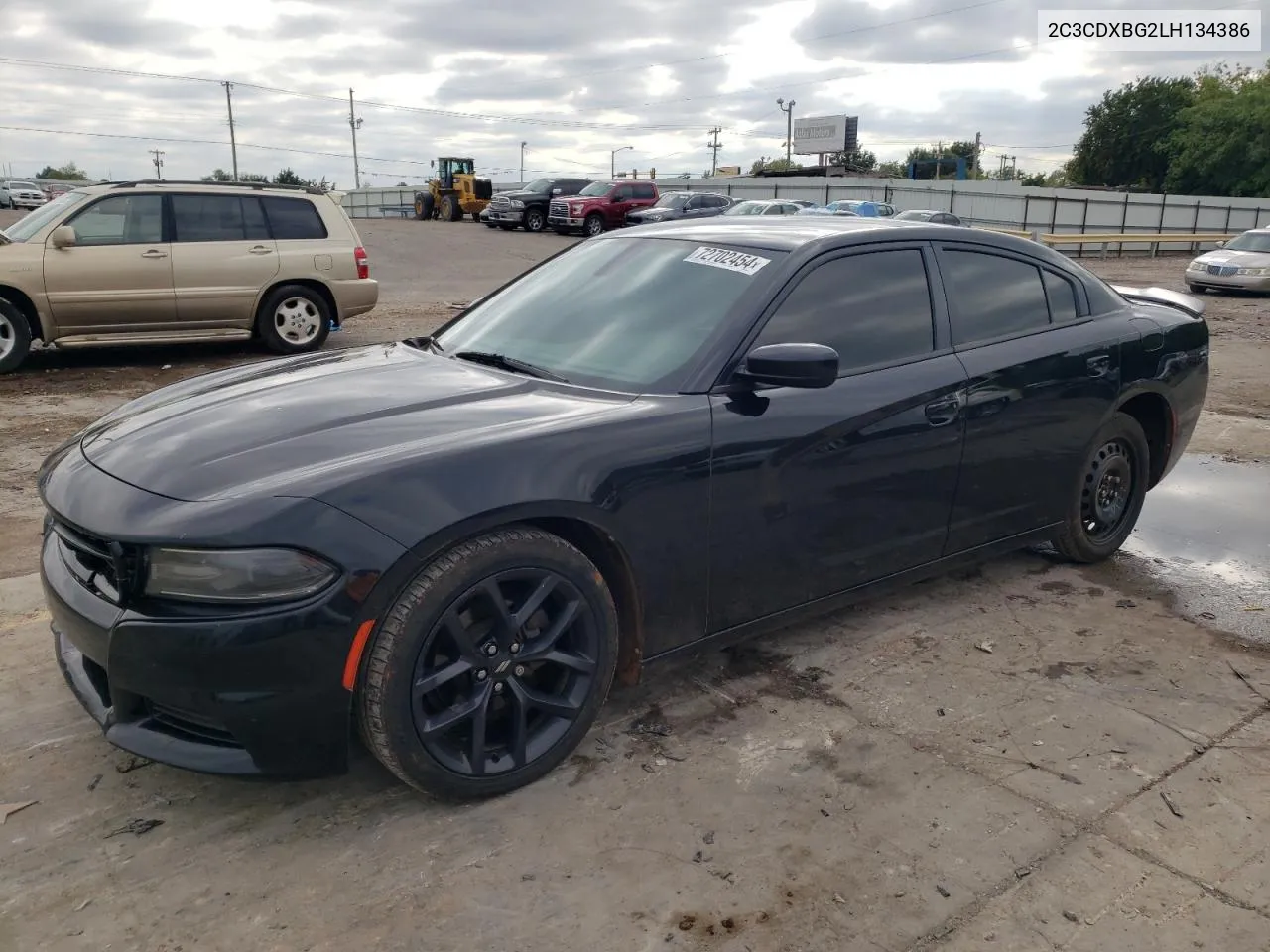 2020 Dodge Charger Sxt VIN: 2C3CDXBG2LH134386 Lot: 72702454