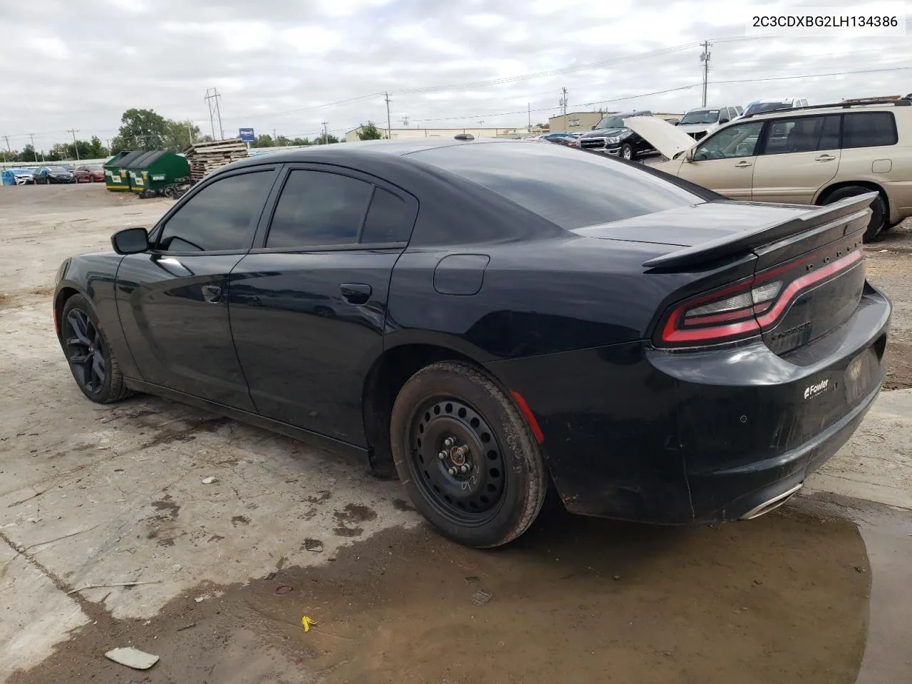 2020 Dodge Charger Sxt VIN: 2C3CDXBG2LH134386 Lot: 72702454