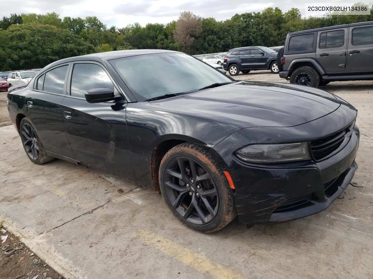 2020 Dodge Charger Sxt VIN: 2C3CDXBG2LH134386 Lot: 72702454