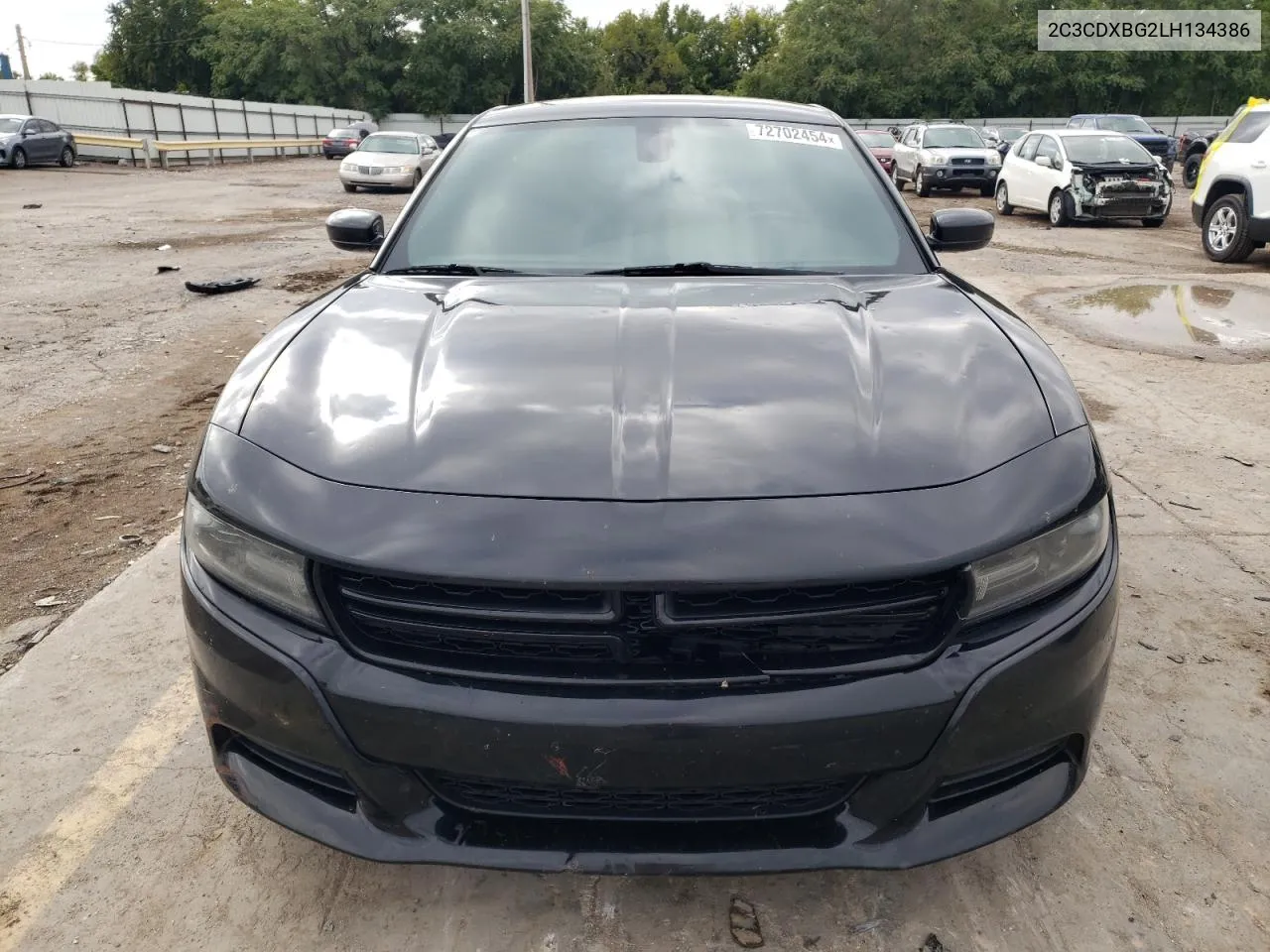 2020 Dodge Charger Sxt VIN: 2C3CDXBG2LH134386 Lot: 72702454