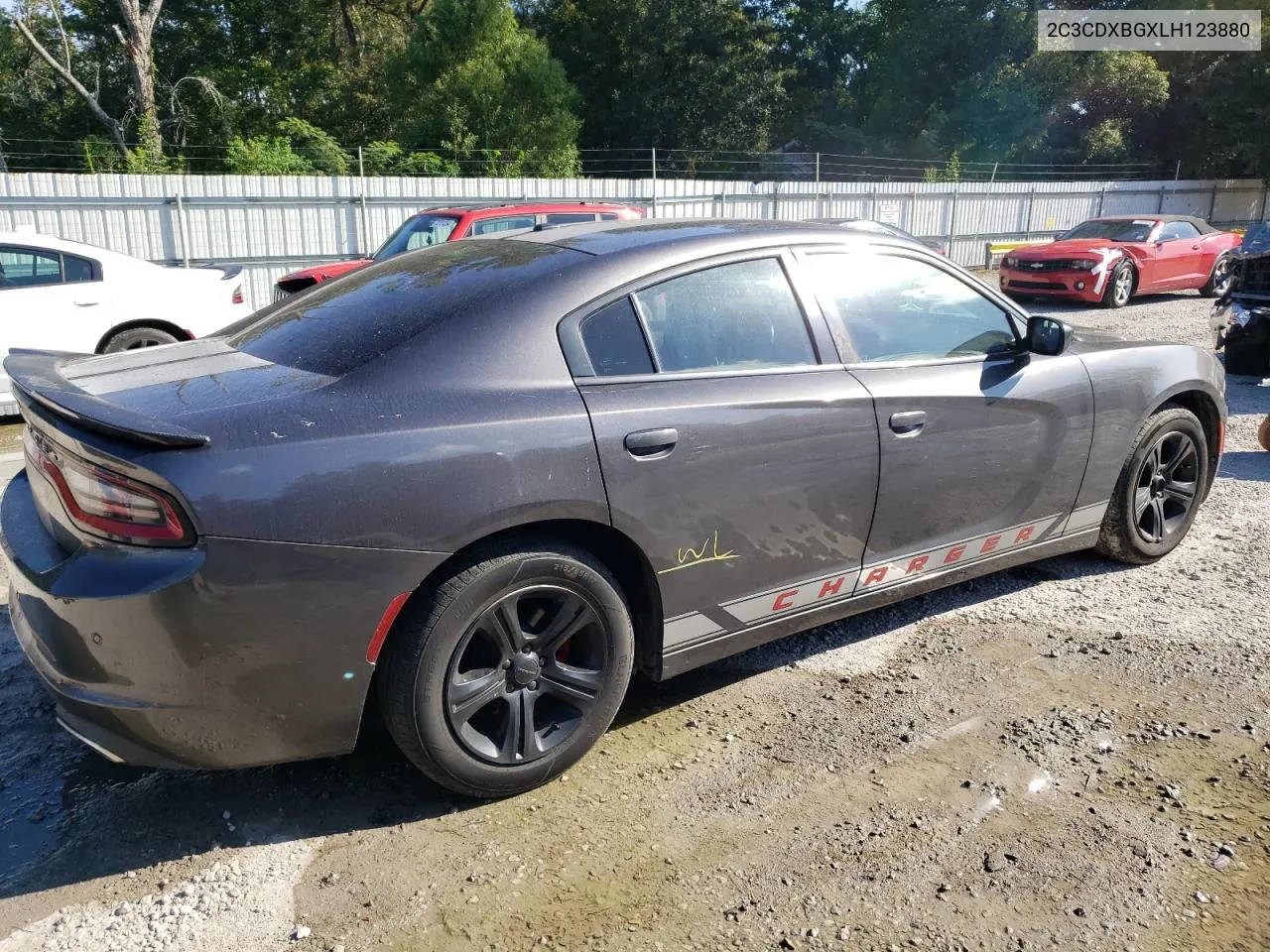 2020 Dodge Charger Sxt VIN: 2C3CDXBGXLH123880 Lot: 72779314