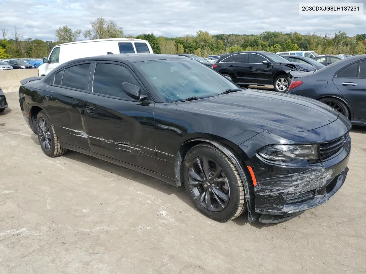 2020 Dodge Charger Sxt VIN: 2C3CDXJG8LH137231 Lot: 73008754