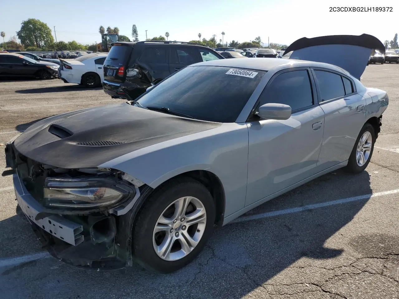 2020 Dodge Charger Sxt VIN: 2C3CDXBG2LH189372 Lot: 73050864