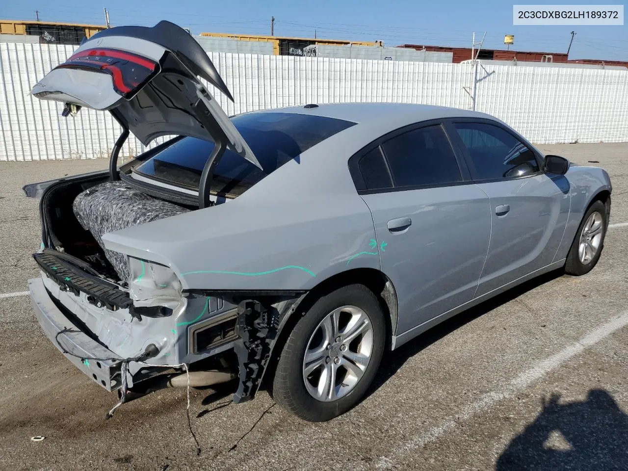 2020 Dodge Charger Sxt VIN: 2C3CDXBG2LH189372 Lot: 73050864