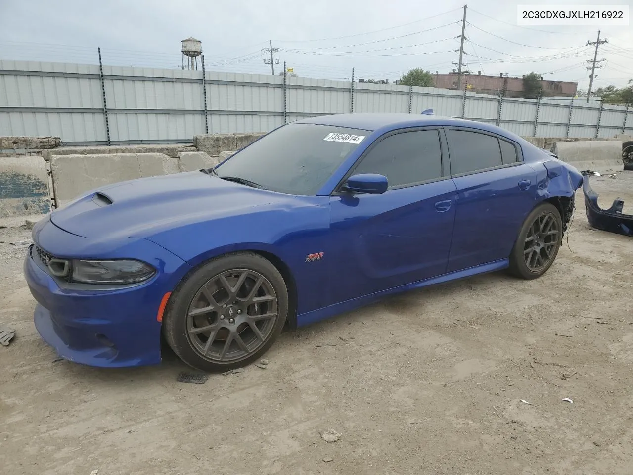 2020 Dodge Charger Scat Pack VIN: 2C3CDXGJXLH216922 Lot: 73554814