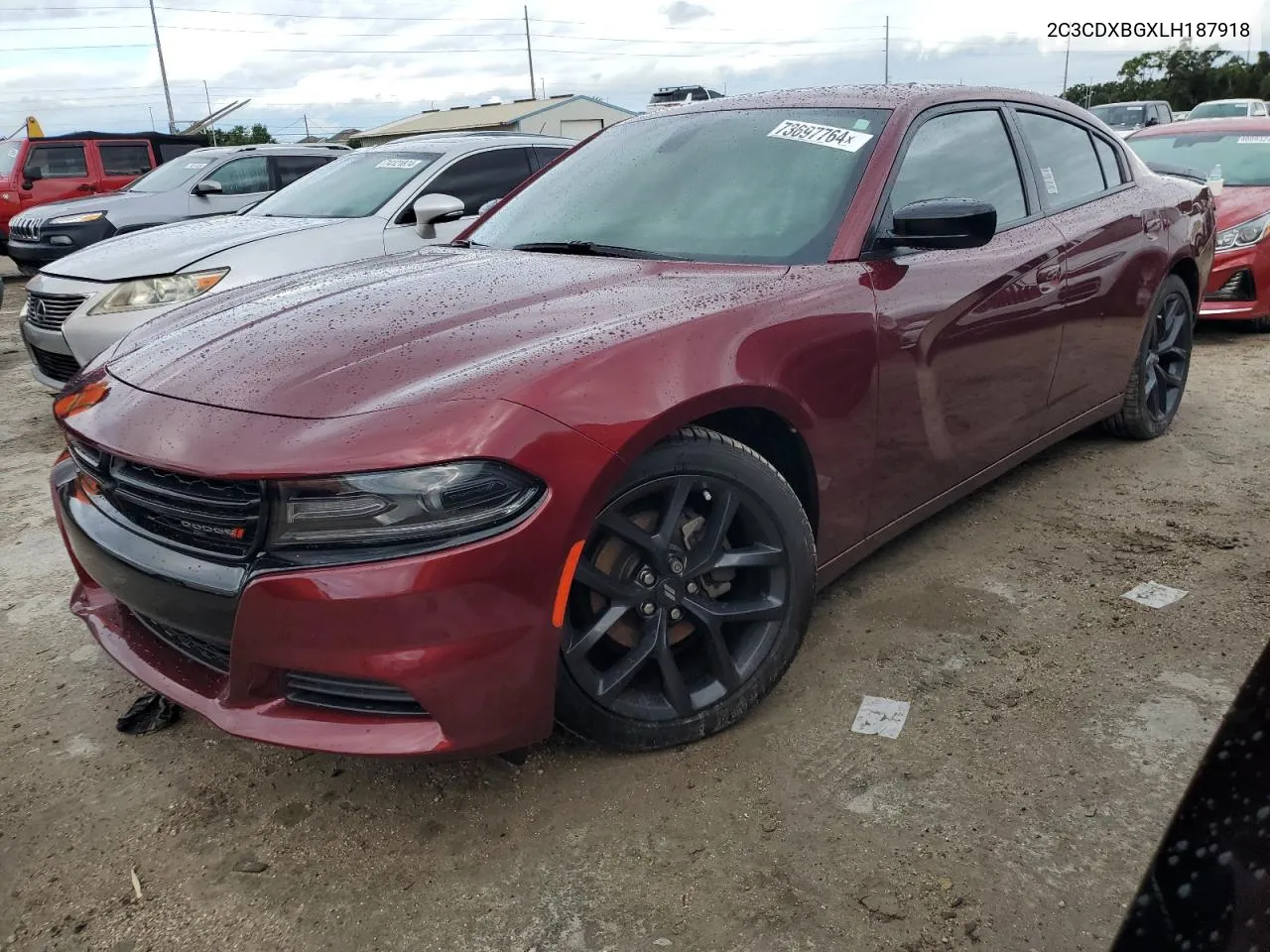 2020 Dodge Charger Sxt VIN: 2C3CDXBGXLH187918 Lot: 73697764