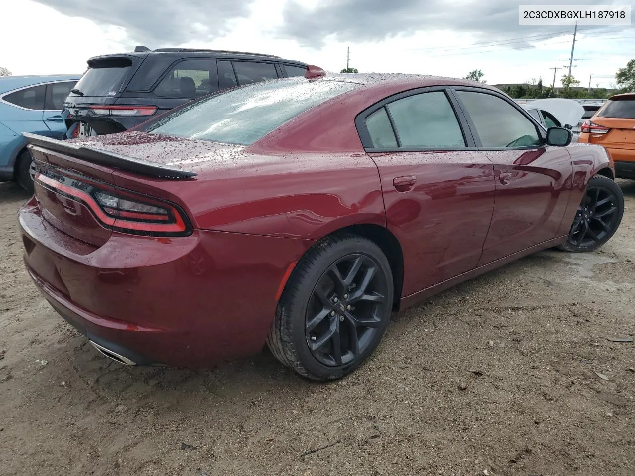 2020 Dodge Charger Sxt VIN: 2C3CDXBGXLH187918 Lot: 73697764